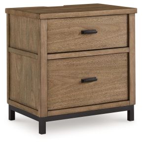 Benchcraft® B622-92 Tomtyn - Two Drawer Night Stand - Light Brown