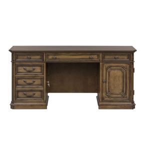 Liberty Furniture 487-HO120B Amelia - Jr Executive Credenza Base - Dark Brown