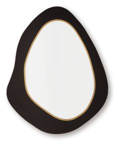 Signature Design by Ashley® A8010414 Kierlock - Accent Mirror - Black / Gold Finish