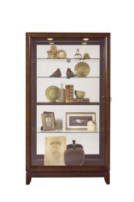 Pulaski Furniture 20661 PFC Curios - Sliding Door 5 Shelf Curio Cabinet - Deep Brown