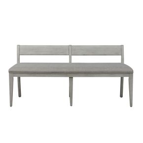 Liberty Furniture 652-C9001B Farmhouse Reimagined - Upholstered Bench - Antique White / Chestnut Tops