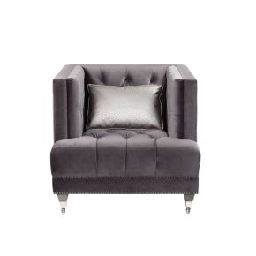 ACME 55267 Hegio - Chair - Gray Velvet