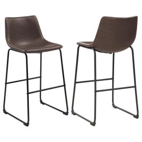 CoasterEveryday 102536 Michelle - Upholstered Bar Chair (Set of 2) - Brown