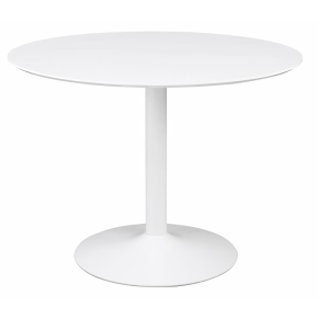 CoasterEveryday 105261 Lowry - Round Wood Top Dining Table - White