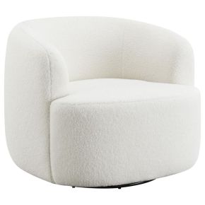 CoasterElevations 905726 Hudson - Faux Sheepskin Upholstered Swivel Chair - Natural