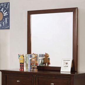 Furniture of America CM7517CH-M Brogan - Mirror - Brown Cherry