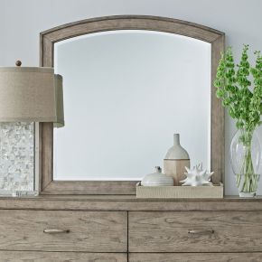 Liberty Furniture 805-BR51 Avalon - Arched Mirror - Burnished Beige