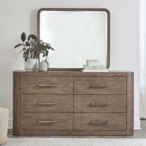 Liberty Furniture 306-BR-DM South Bend - Dresser & Mirror - Burnished Clay