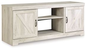 Ashley Furniture W331-68 Bellaby - 63" TV Stand W/Fireplace Option - Whitewash
