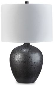 Signature Design by Ashley® L123894 Ladstow - Ceramic Table Lamp - Black