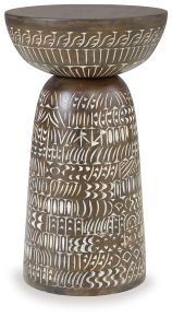 Signature Design by Ashley® A4000622 Hadcher - Cream / Brown - Accent Table