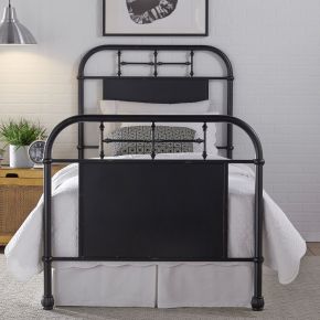 Liberty Furniture 179-BR11HFR-B Vintage Series - Twin Metal Bed - Black