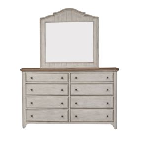 Liberty Furniture 652-BR-DM Farmhouse Reimagined - Dresser & Mirror - White