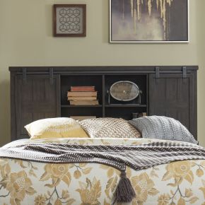 Liberty Furniture 759-BR15B Thornwood Hills - King Bookcase Headboard - Dark Brown