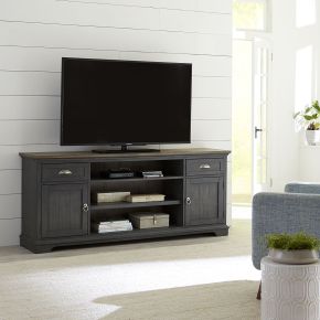 Liberty Furniture 303G-TV72 Ocean Isle - 72" Entertainment TV Stand - Dark Gray