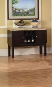 ACME 70133 Fraser - Server - Faux Marble & Espresso
