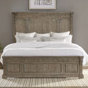 Liberty Furniture 711-BR-CPB Town & Country - King California Panel Bed - Dusty Taupe