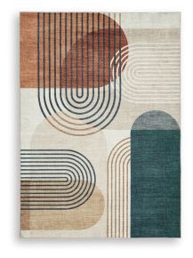 Signature Design by Ashley® R407382 Farrendale - 5' x 7' Washable Rug - Multi