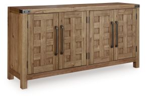 Benchcraft® D858-60 Ridgester - Dining Room Server - Light Brown