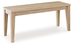Signature Design by Ashley® D511-00 Gleanville - Light Brown - Large Dining Room Bench