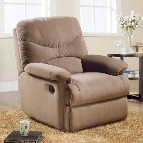 ACME 00634 Arcadia - Glider Recliner (Motion) - Light Brown - 35"