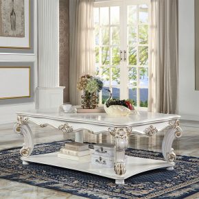 ACME LV01526 Vendome - Square Coffee Table - Antique Pearl