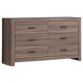 CoasterEveryday 207043 Brantford - 6-Drawer Dresser - Barrel Oak