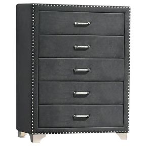 CoasterEveryday 223385 Melody - 5-Drawer Bedroom Chest - Gray