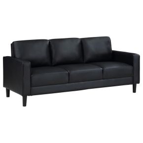 Coaster Fine Furniture 508361 Ruth - Upholstered Track Arm Sofa - Black
