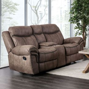 Furniture of America CM6583-LV Celia - Loveseat - Brown