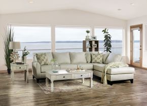 Furniture of America SM1116-SECT Bridie - Sectional - Ivory