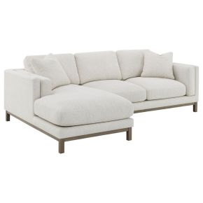 Coaster Fine Furniture 551777 Geneva - Boucle Upholstered Sectional Chaise Sofa - Sand