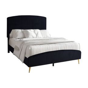 New Classic B4378K-315 Kailani - 5/0 Queen Headboard, Footboard & Slats - Black