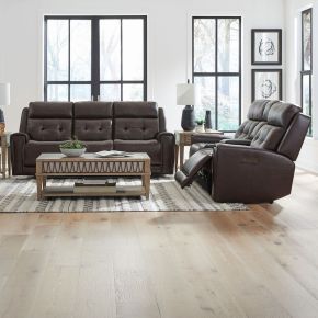 Liberty Furniture 7006DB-UPH-SOLO Carrington - Sofa & Loveseat - Dark Brown