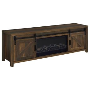 Coaster Fine Furniture 722863 Enfield - 71" TV Stand Fireplace Media Console - Dark Pine