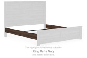 Signature Design by Ashley® B251-99 Juararo - King Rails - Dark Brown