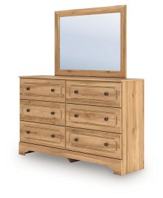 Signature Design by Ashley® PCB1075B1 Aleaport - Dresser and Mirror - Warm Brown
