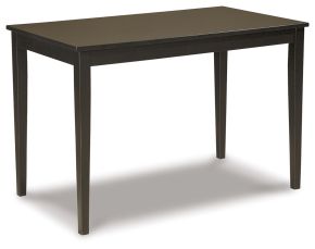 Ashley Furniture D250-25 Kimonte - Dark Brown - Rectangular Dining Room Table- cron test 2