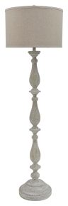 Ashley Furniture L235341 Bernadate - Poly Floor Lamp - Whitewash