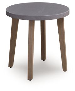 Ashley Furniture PCP428-706 Harmony Headlands - Round End Table - Natural / Gray