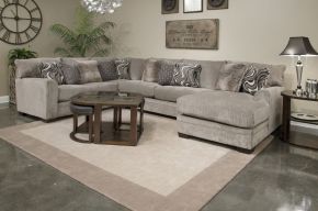 Jackson 447276-1724/18-2860/18 Kingston Modular Sectional - RSF Chaise - Pewter