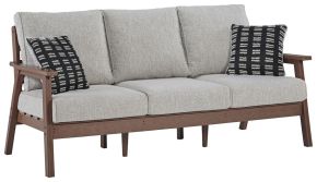 Signature Design by Ashley® P420-838 Emmeline - Brown / Beige - Sofa With Cushion