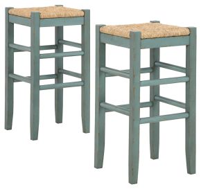 Signature Design by Ashley® D508-330 Mirimyn - Teal - Tall Stool (Set of 2)