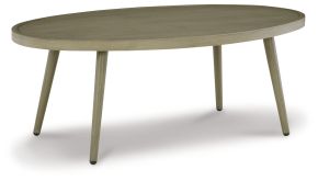 Signature Design by Ashley® P390-700 Swiss Valley - Beige - Oval Cocktail Table