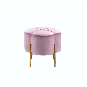 ACME 96462 Bergia - Ottoman - Blush Pink Velvet