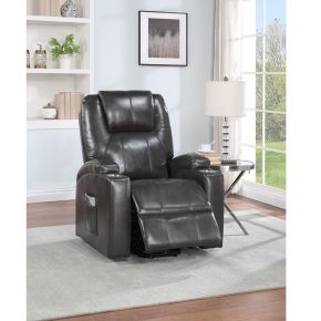 ACME LV02182 Evander - Power Lift Recliner - Gunmetal