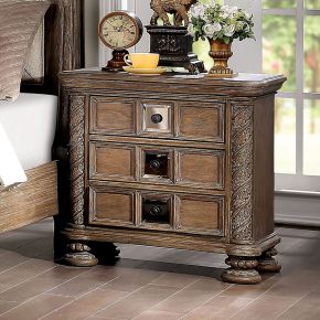 Furniture of America CM7145N Timandra - Nightstand - Rustic Natural Tone