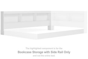 Signature Design by Ashley® EB1221-182 Piperton - Bookcase Storage w/Side Rail - White