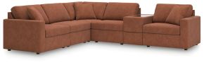 Signature Design by Ashley® 92102S7 Modmax - 6-Piece Sectional With Storage Console - Spice