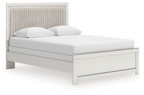 Signature Design by Ashley® PCB3381B6 Zuraleus - Queen Upholstered Panel Bed - White